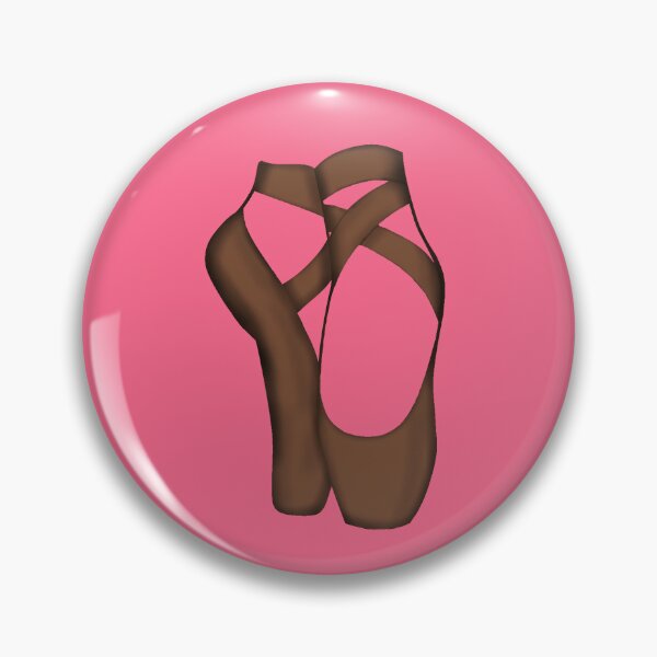 Item preview, Brown Pointe shoes on bright pink designed and sold by threadconnect.