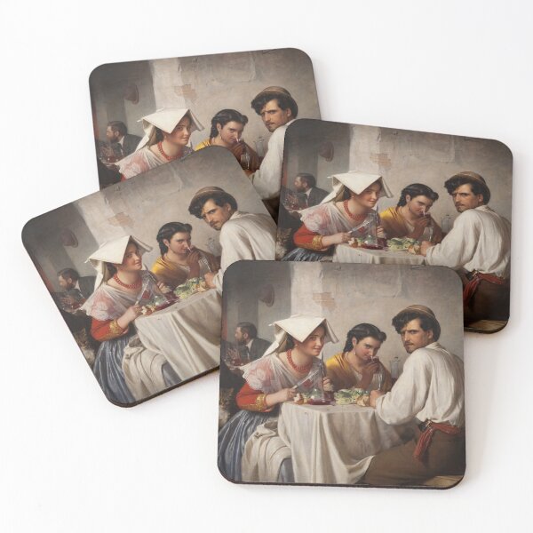 Item preview, In a Roman Osteria (1866) - Carl Bloch designed and sold by SALON DES ARTS.