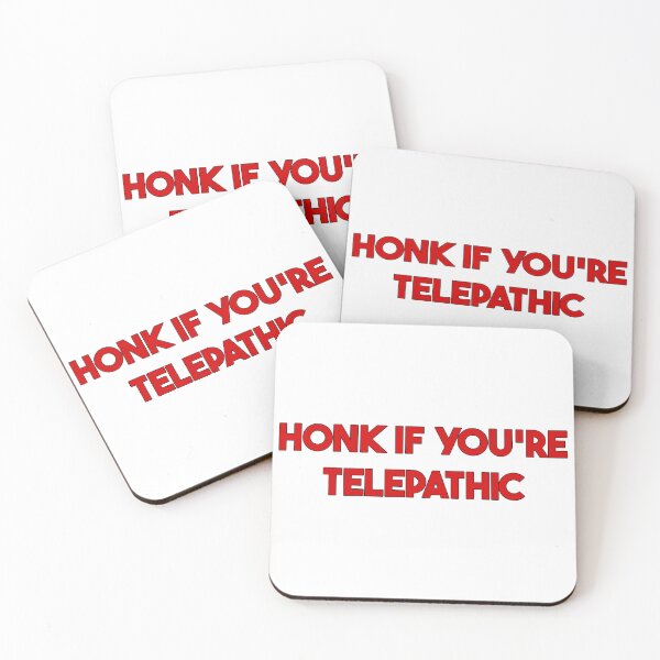 Item preview, Honk If You're Telepathic Sticker designed and sold by Martin-Designs.