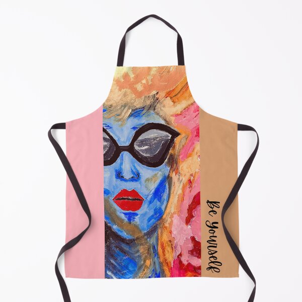 Item preview, (Handmade) Chic Shades of Confidence --Handmade Painting- Be yourself-Trendy painting lady with makeup sunglasses designed and sold by BlueGlam.