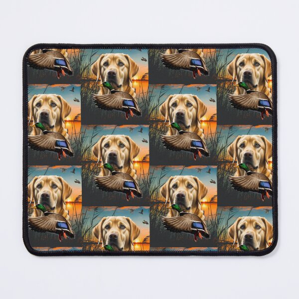 Item preview, Yellow Labrador Retriever and Flying Mallard Sunrise Duck Hunt Design designed and sold by LifeCrush.