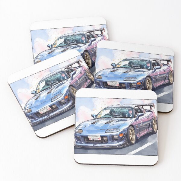 Item preview, Kawaii Mazda Rx7 Sticker designed and sold by Martin-Designs.