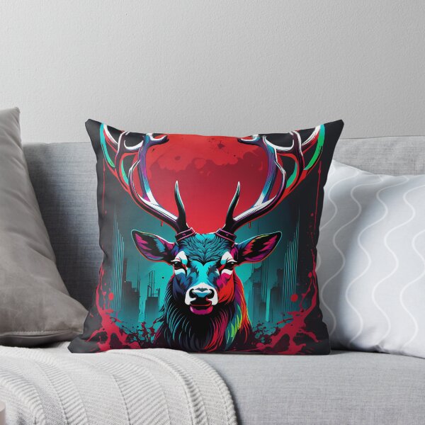 Item preview, Deer head blood moon designed and sold by TaevasDesign.