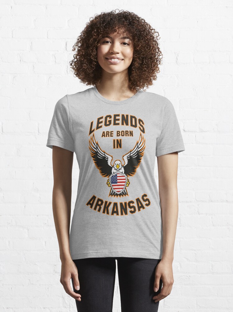 Alternate view of Legends are born in Arkansas Essential T-Shirt