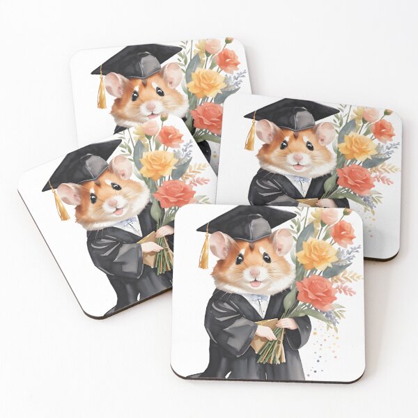 Item preview, Hamster receives a degree , hamster lovers designed and sold by ratchawoot.