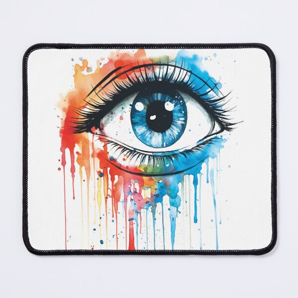 Item preview, Expressive Eye Watercolor Painting designed and sold by ColorsByNatasha.