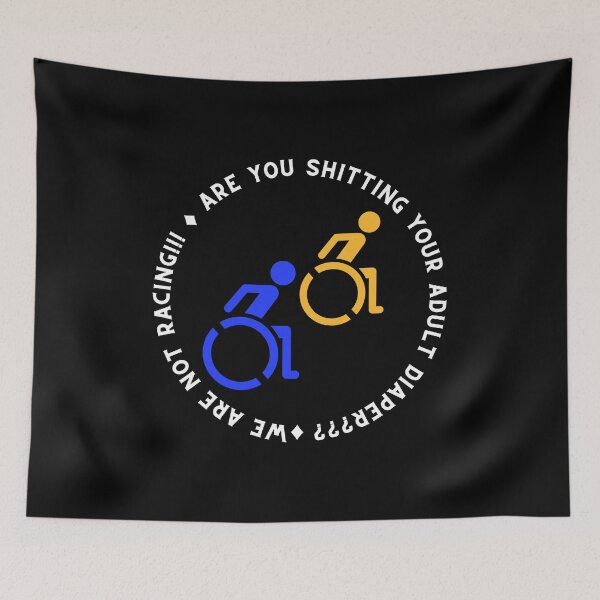Item preview, WE ARE NOT RACING! WE ARE LIVING OUR LIVES! V2 designed and sold by Twisted-Teeze.
