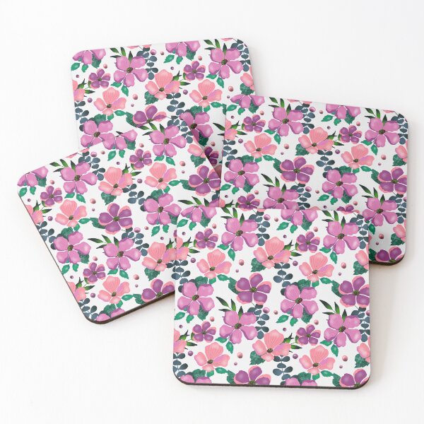 Item preview, Happy Florals designed and sold by cracked-palette.