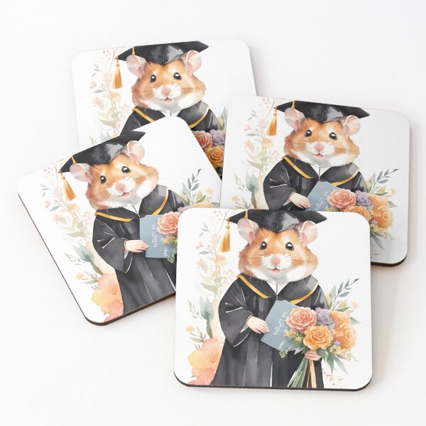 Item preview, Hamster receives a degree ,hamster lovers designed and sold by ratchawoot.