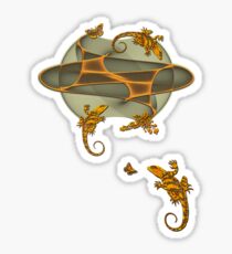 Geckos - Butterflies - Bird Sticker