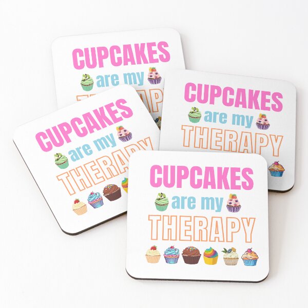 Item preview,  Cupcakes are my therapy designed and sold by studio468.
