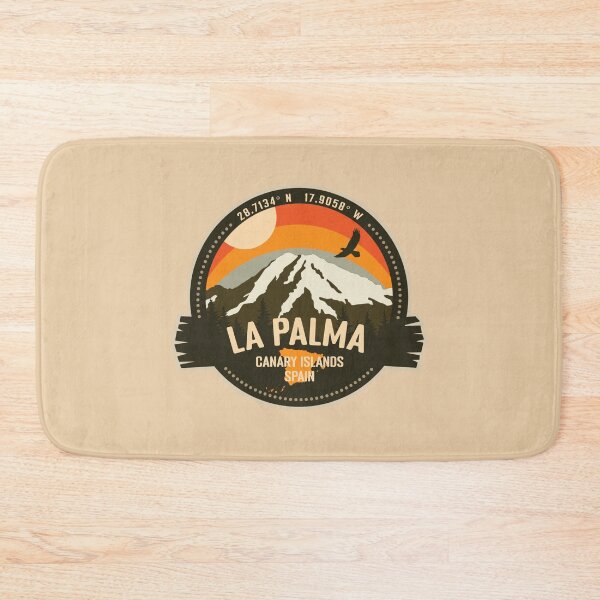 Item preview, La Palma Volcano Canary Islands, Spain Volcanic Eruption Retro Vintage Badge designed and sold by mountainfad.