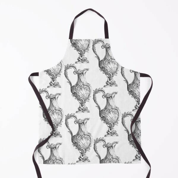 Item preview, Line drawing of a vintage water jug decorated with vintage flowers. decorative background designed and sold by APHIDAT-TA.