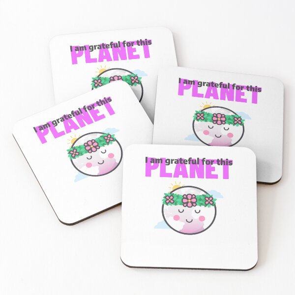 Item preview, I am grateful for this planet in pink designed and sold by CoCre8tive.