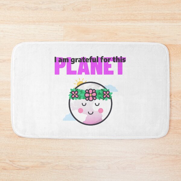 Item preview, I am grateful for this planet in pink designed and sold by CoCre8tive.