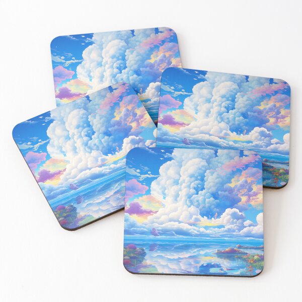 Item preview, Minimalist Ghibli Landscape for a Clean and Uncluttered Space designed and sold by samuelpinzon.