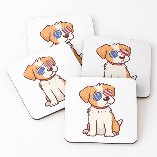 Item preview,  Dog wearing Patriotic Sunglasses designed and sold by ImagStation.