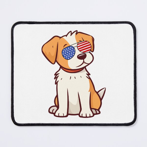 Item preview, Dog wearing Patriotic Sunglasses designed and sold by ImagStation.