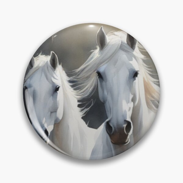 Item preview, A lovely picture of wild white horses designed and sold by Msretief.