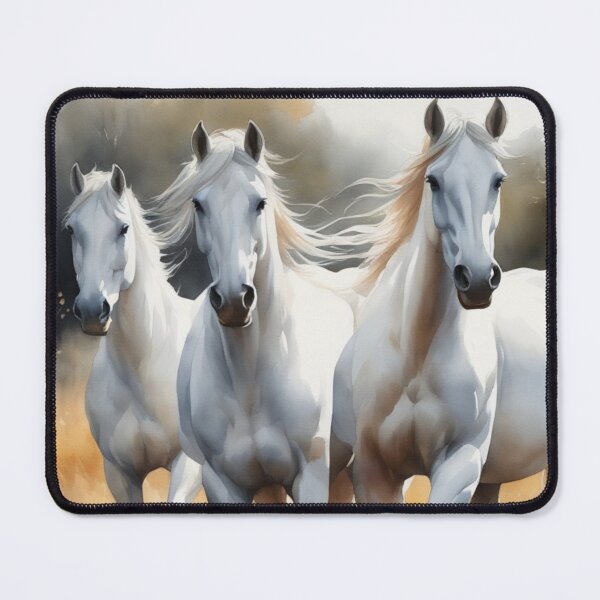 Item preview, A lovely picture of wild white horses designed and sold by Msretief.