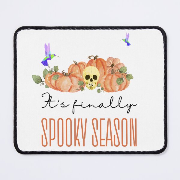 Item preview, Halloween Design - Skulls with Pumpkins and hummingbird - It's Finally the Spooky Season designed and sold by Carola-art.
