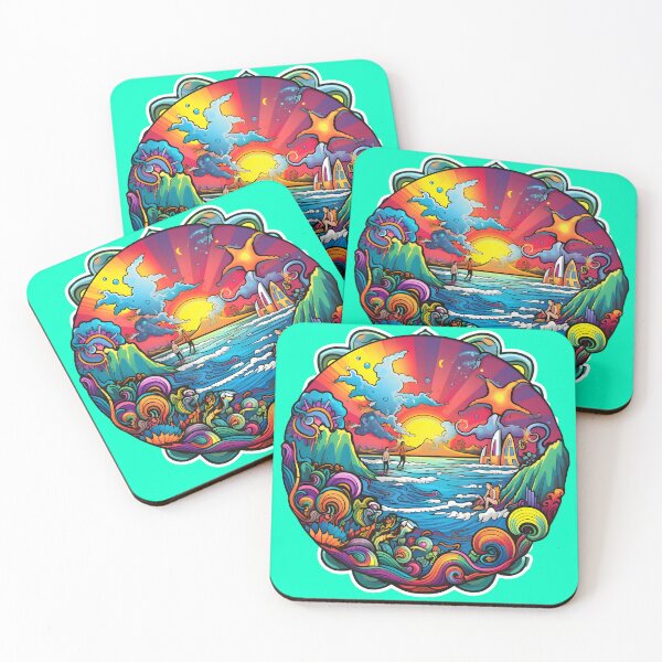 Item preview, Goa Dreamscape: Vibrant Waves of Psychedelia designed and sold by Mr.Psychedelia.