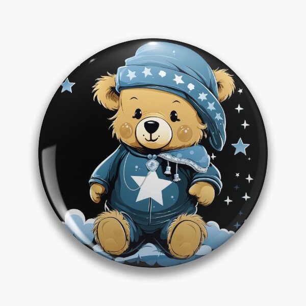 Item preview, Teddy bear in nightcap designed and sold by FlyingRaven1.