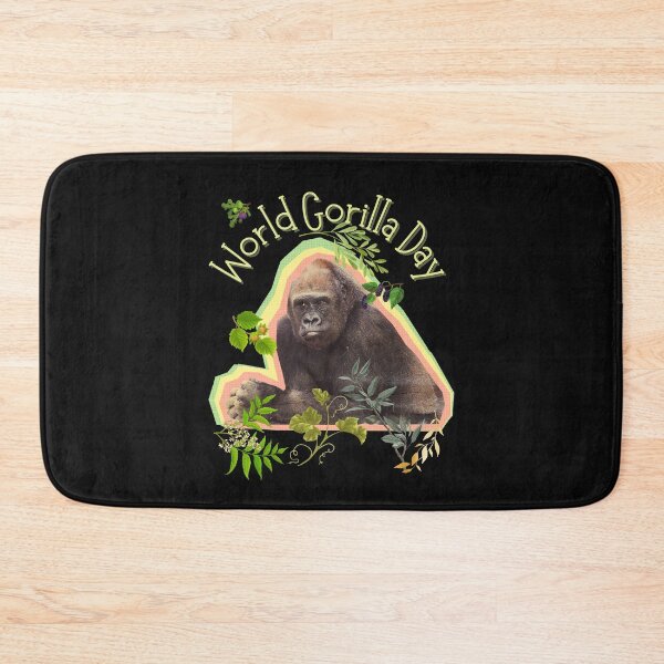 Item preview, World Gorilla Day Gorilla Conservation Colorful Design designed and sold by EarthArtDesigns.