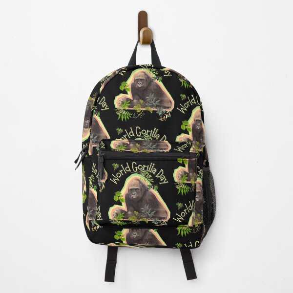 Artikelvorschau, Buntes Design zum Schutz der Gorillas am Weltgorillatag entworfen und verkauft von EarthArtDesigns.