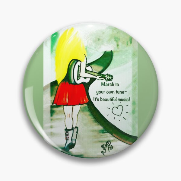 Item preview, Guitar Girl March to Your Own Beat designed and sold by gleefulme.