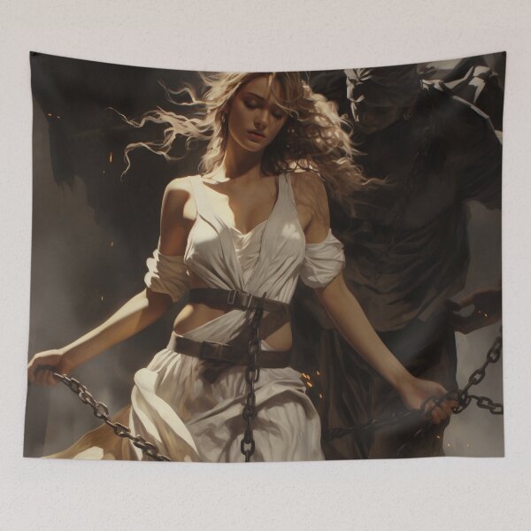 Item preview, Radiant Redemption: A Digital Ode to the Ethereal Maiden designed and sold by oanaunciuleanu.