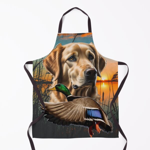 Item preview, Golden Retriever and Flying Mallard Sunrise Duck Hunt Design designed and sold by LifeCrush.