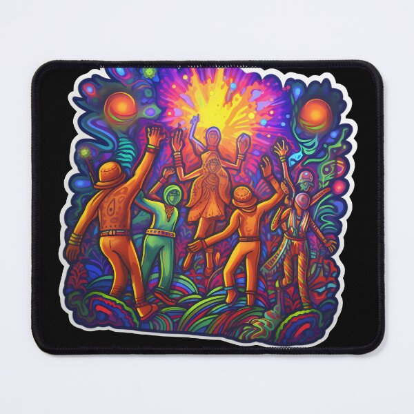 Aperçu de l'œuvre Goa Fusion : où la tradition rencontre le psychédélisme créée et vendue par Mr.Psychedelia.
