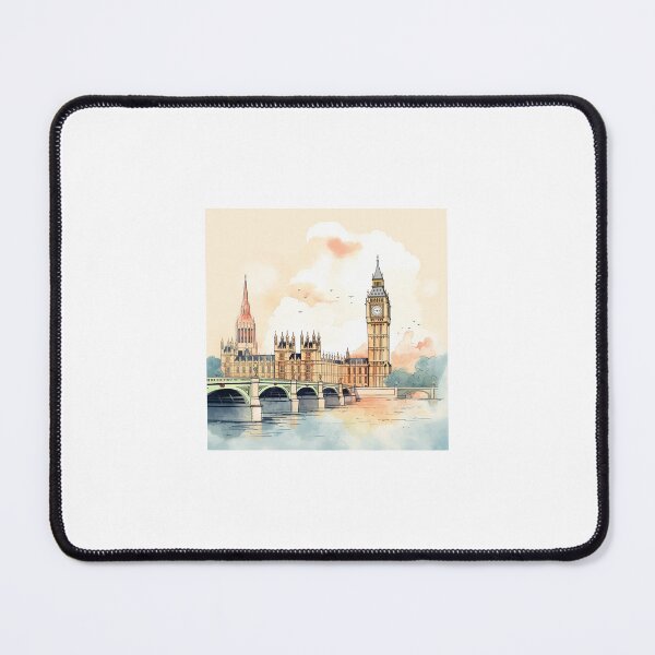 Item preview, London's Big Ben Sunset Landscape designed and sold by FabUniverse.