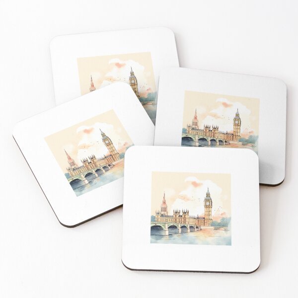 Item preview, London's Big Ben Sunset Landscape designed and sold by FabUniverse.
