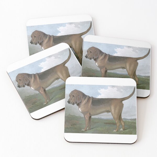 Item preview, Bloodhound Vintage Dog Chromolithograph Vero Shaw Dog Lover Gift designed and sold by ElegantTeaTime.