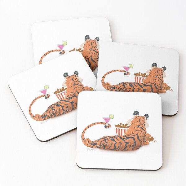 Item preview, Tiger Chicken Cosmo designed and sold by ThenSheDrew.