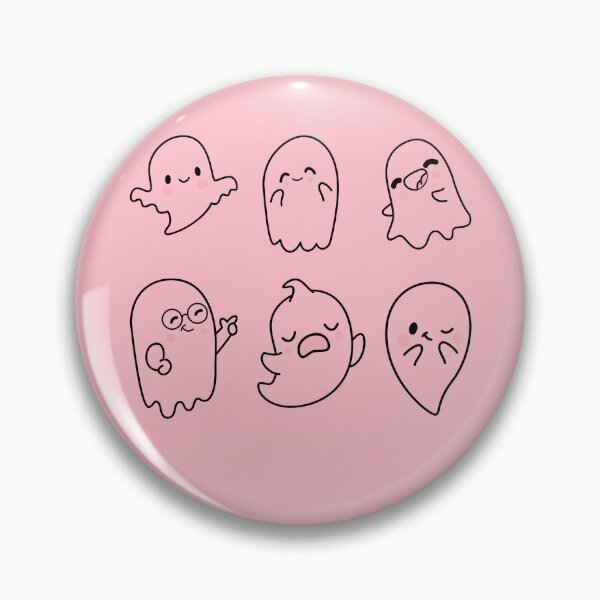 Item preview, Pink Cute Ghosts Halloween Pink designed and sold by Lab4YourStyle.