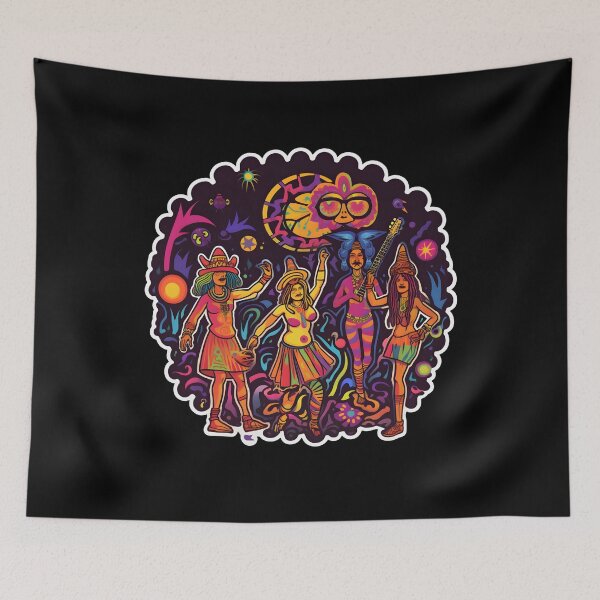Item preview, Goa Party: Radiant Vibes of Coastal Bliss designed and sold by Mr.Psychedelia.