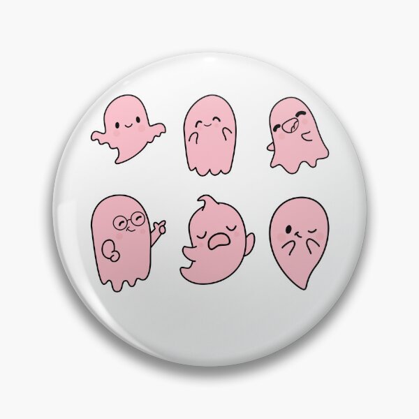 Item preview, Pink Cute Ghosts Halloween White designed and sold by Lab4YourStyle.