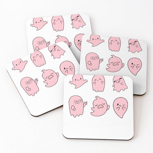 Item preview, Pink Cute Ghosts Halloween White designed and sold by Lab4YourStyle.