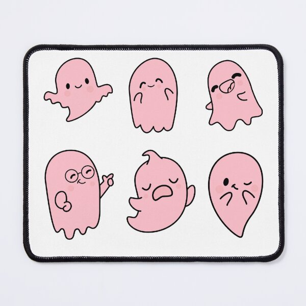 Item preview, Pink Cute Ghosts Halloween White designed and sold by Lab4YourStyle.