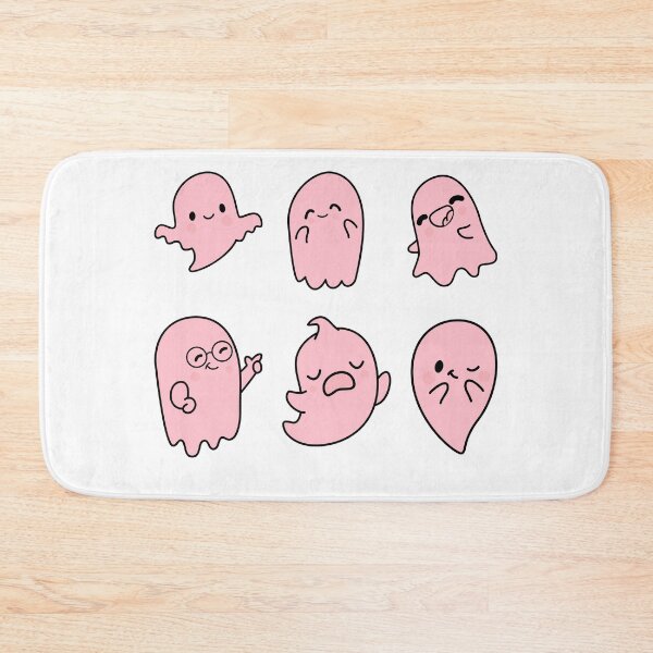Item preview, Pink Cute Ghosts Halloween White designed and sold by Lab4YourStyle.
