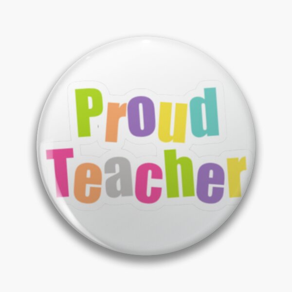 Item preview, Proud Teacher Sticker designed and sold by Romina  Monsalve.