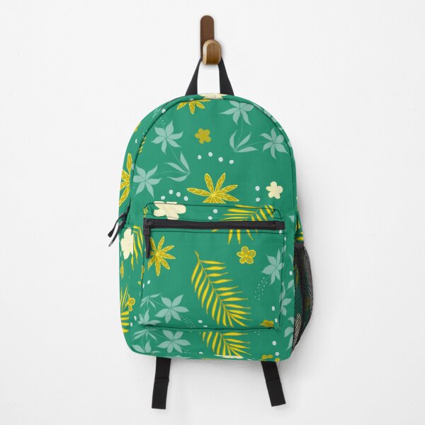 Item preview, Pretty tropical green and yellow wildflowers designed and sold by SerahO.