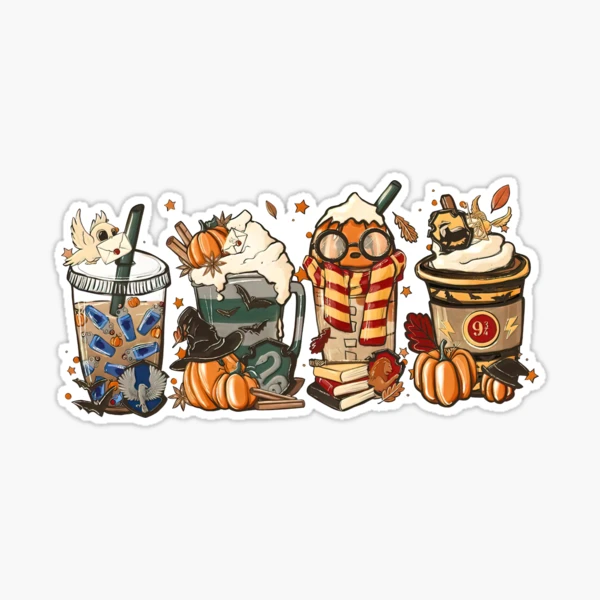 Magic Fall Hallowee HP Fan Pumpkin Spice Latte, Fall Coffee Magic Harry  Potter Harrypotter Sticker for Sale by jessalitn