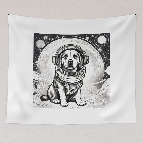 Item preview, Cute Puppy Astronaut designed and sold by IvoryTowers.