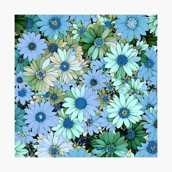 Item preview, Flowercore Maximalist Flowers Viewed From Above - Bohemian Style Floral Display 2 of 4 designed and sold by Beachy.