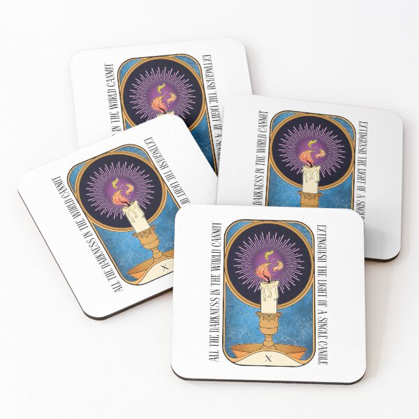 Item preview, Light in the Dark | Lit Candle Tarot Card designed and sold by ObsidianDaz.