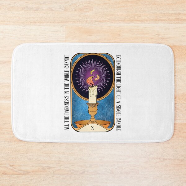 Item preview, Light in the Dark | Lit Candle Tarot Card designed and sold by ObsidianDaz.